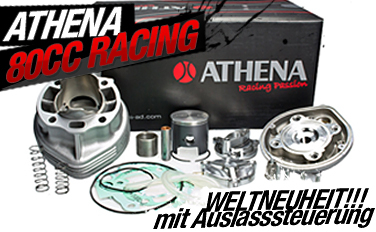Athena 80cc Zylinder mit Auslasssteuerung
