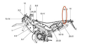 Dekor Einzelteil Aprilia Dekor Einzelteil Aprilia OEM