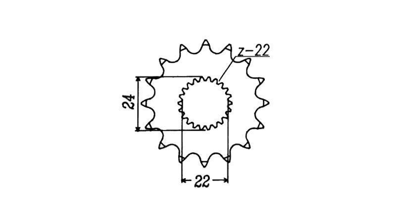 Ritzel JT Sprockets Rotax 122/123, 14 Zähne