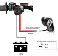 Batterie-Direktverkabelung Movetronix Raptor Eye