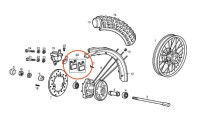 Bremsbelagset Piaggio OEM