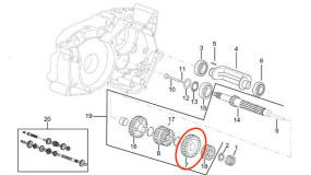 Sekundärzahnrad Piaggio Sekundärzahnrad Piaggio OEM