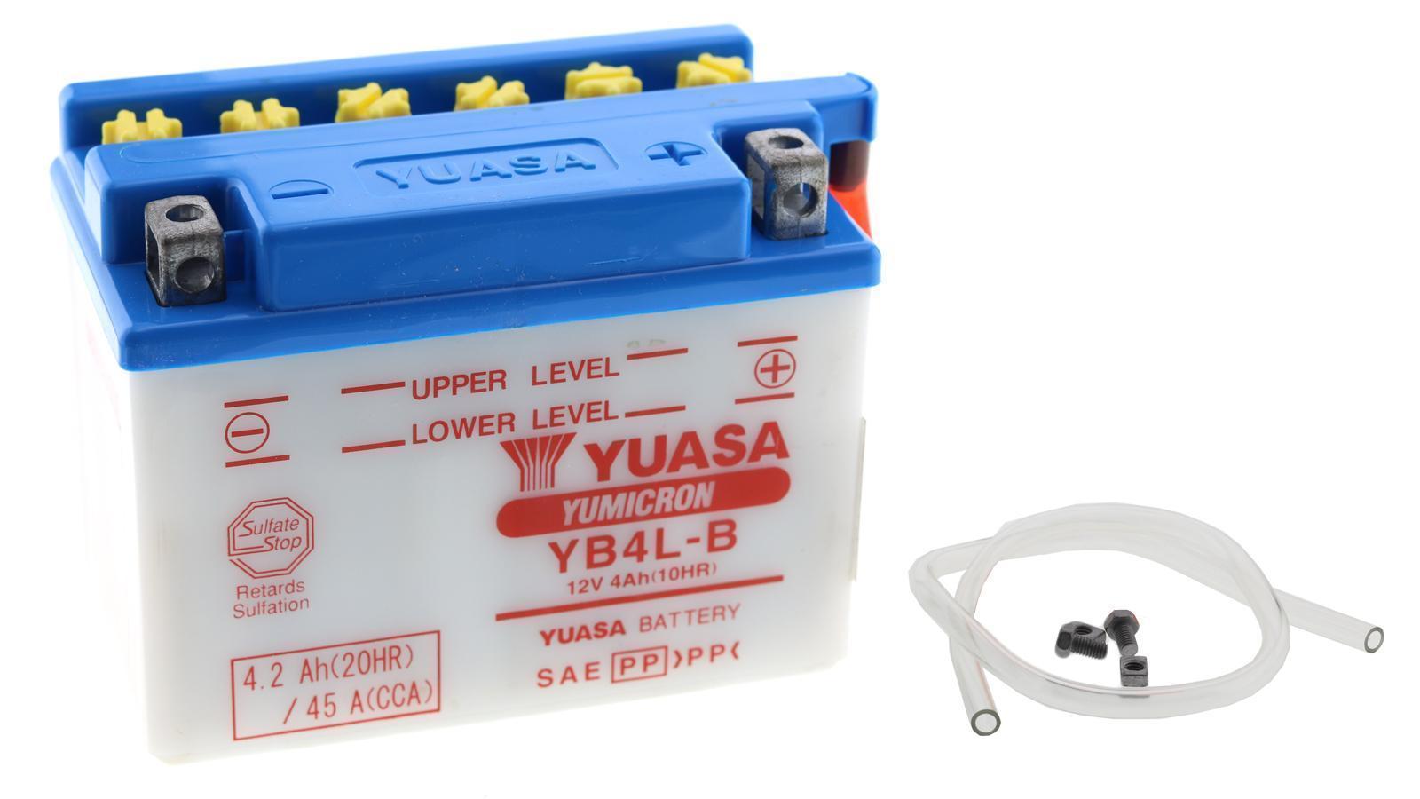 Motorrad Batterie YUASA YB5L-B (DC) Offen, Trocken, 12V|5Ah|CCA:60A