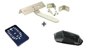 Kennzeichenhalterung + Kennzeichenhalterung + Rücklicht Black Line Motoflow