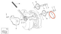 Fixierstift Wasserpumpenritzel Piaggio OEM