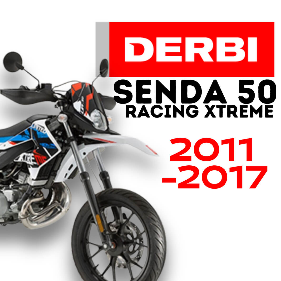 Derbi Senda 50 DRD Racing X-Treme 2011 bis 2017 Tuning und Ersatzteile